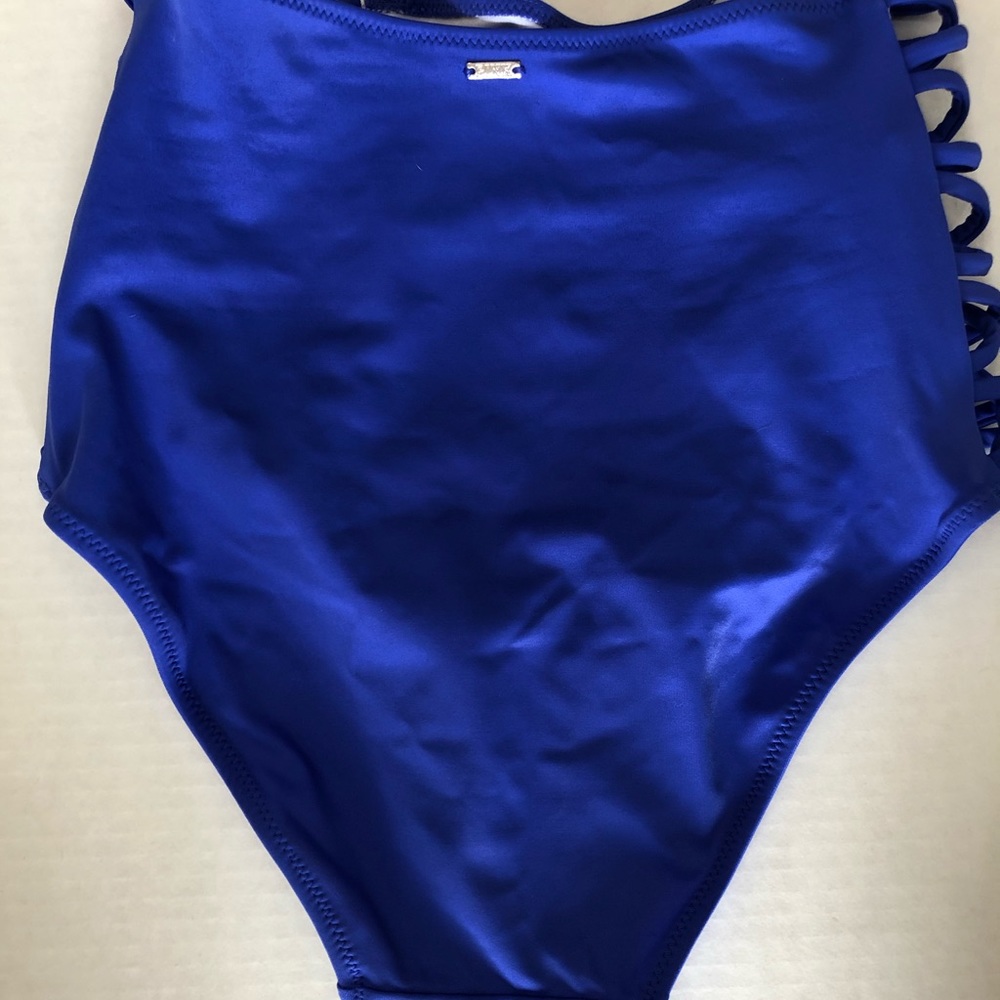 Pink high wasted bikini bottom